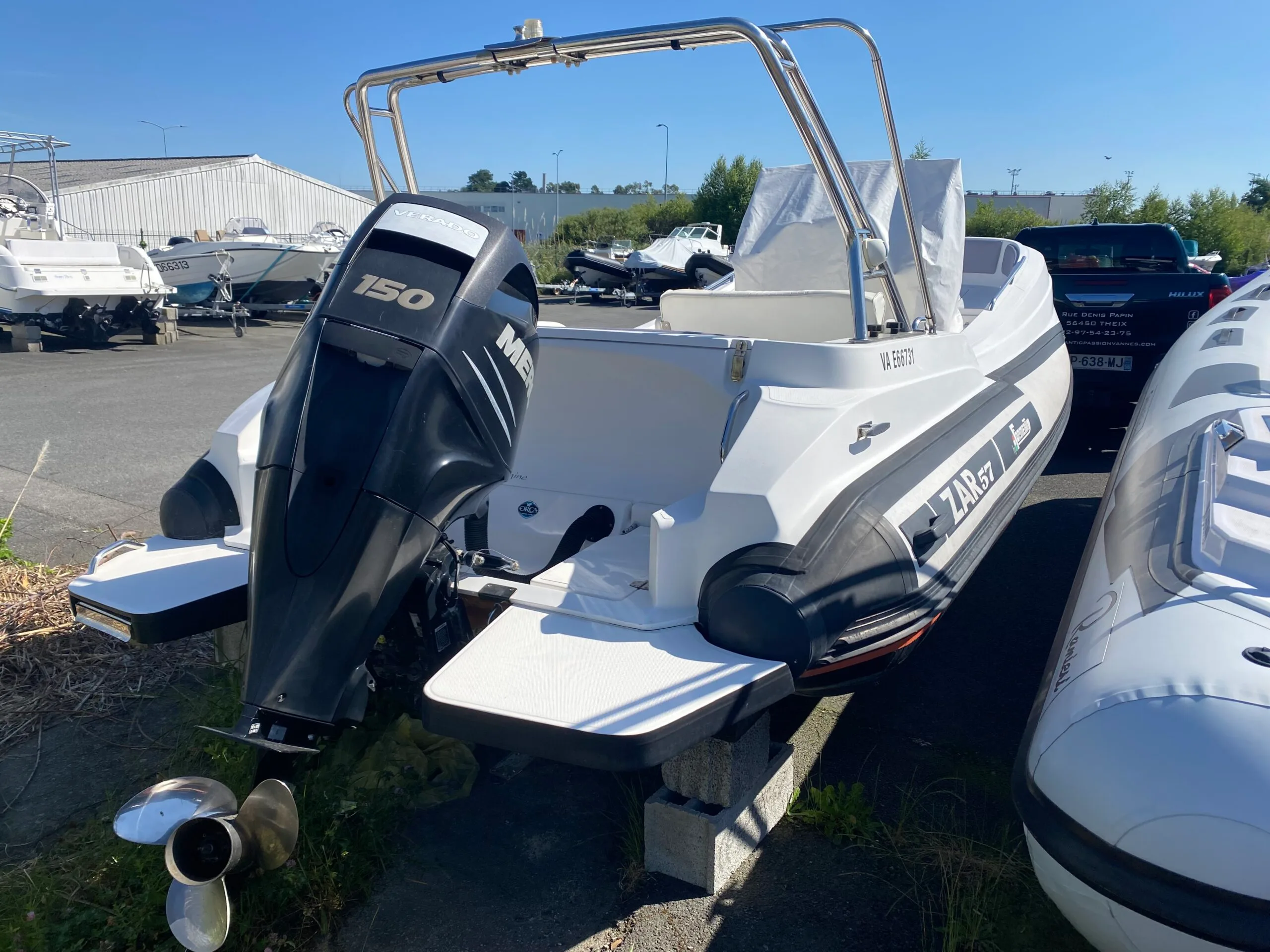 ZAR 57 WELLDECK + MOTEUR 150CV VERADO MERCURY – Image 4